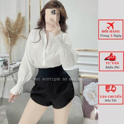 Áo sơ mi nữ trắng công sở oversize phom rộng tay chun tiểu thư ulzzang Hàn Quốc yolo fashion