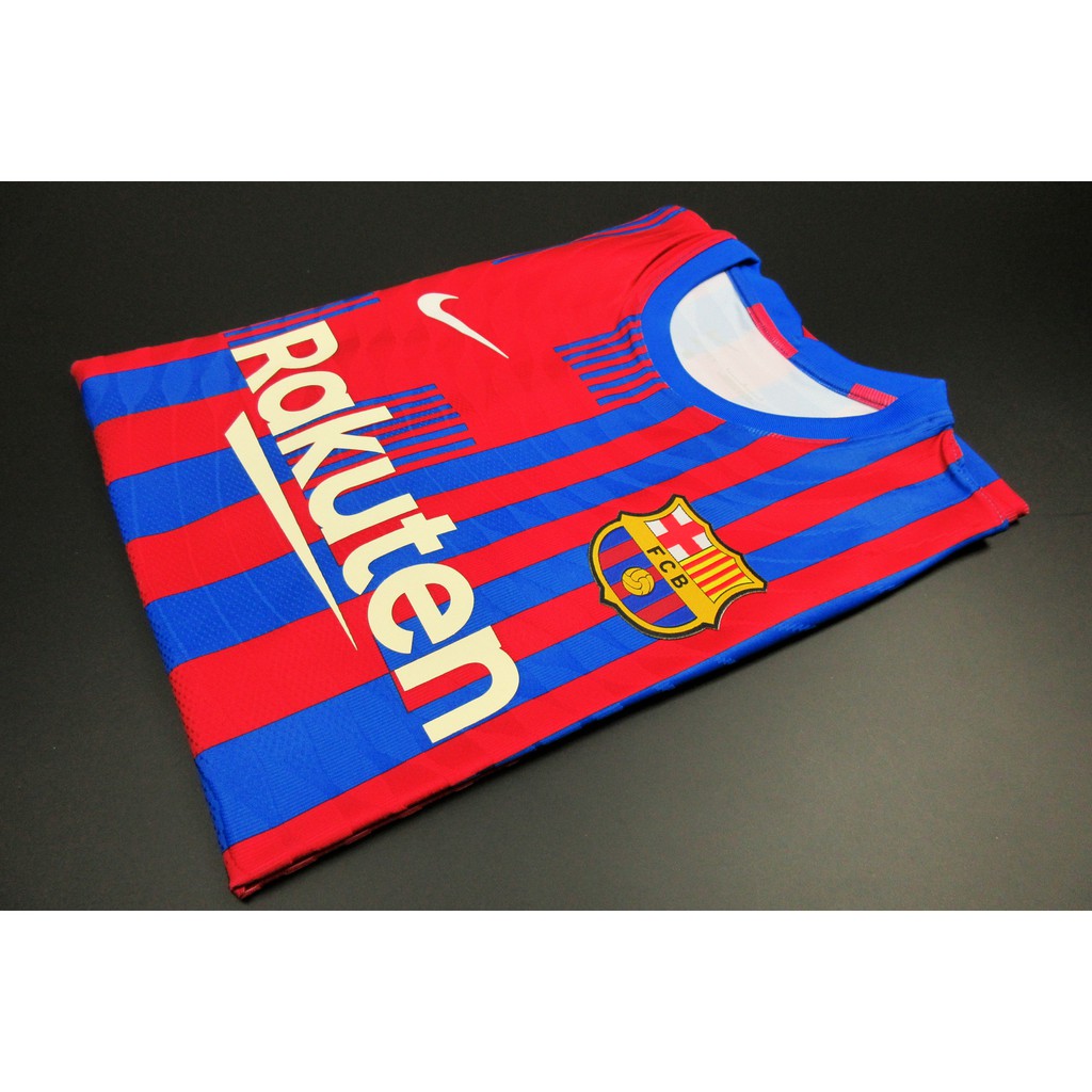 Bộ áo bóng đá Barcelona Super bodyfix ( Player ) Thailand mùa giải 2021-2022 Chuẩn thi đấu