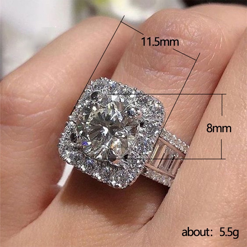 C-027 Nhẫn đính đá Zircon hình trái tim và mũi tên mới