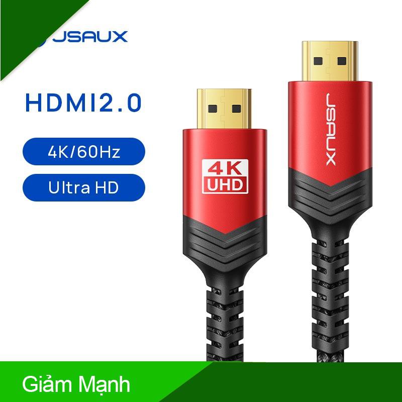 (Giảm Mạnh) Dây Cáp JSAUX Hdmi 2.0 Tốc Độ Cao 4k 60hz 18gbps 28awg Hdr 3d 2160p 1080p Tiện Lợi