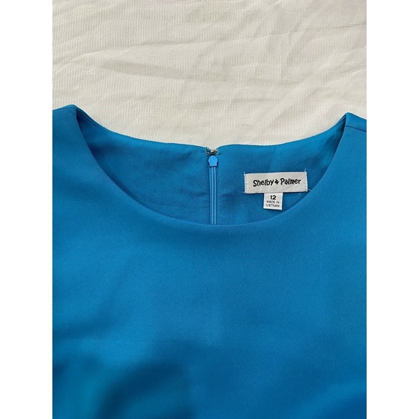 Đầm xanh sát nách vải thun dày Shelby&Palmer  - Thanh lý vnxk