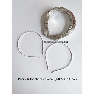 Phôi cài tóc 3mm chất liệu thép không gỉ