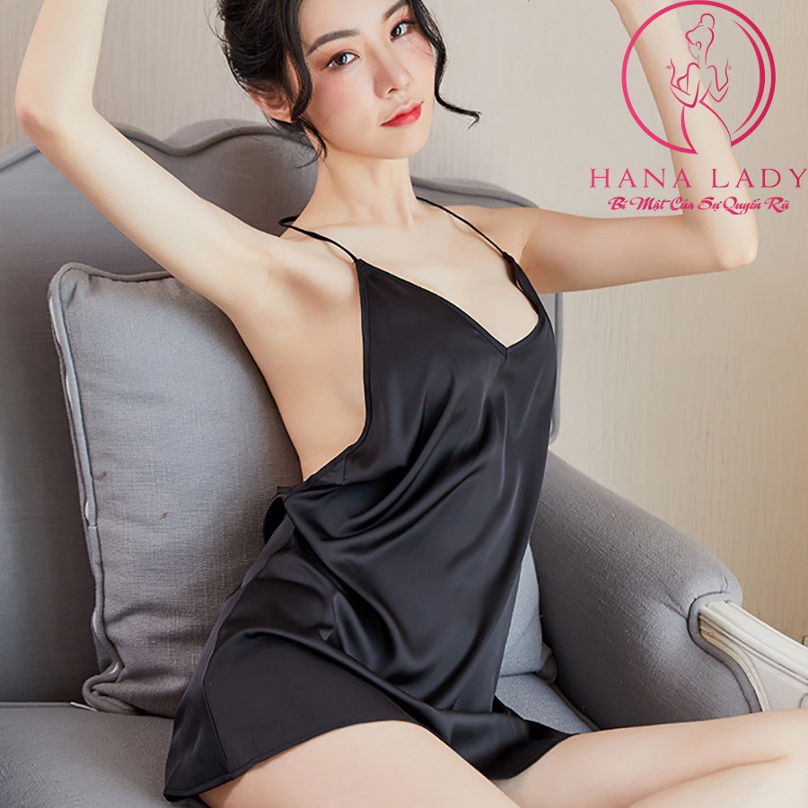 Váy ngủ lụa cao cấp quyến rũ, đầm ngủ dây lưng gợi cảm VN424 | BigBuy360 - bigbuy360.vn