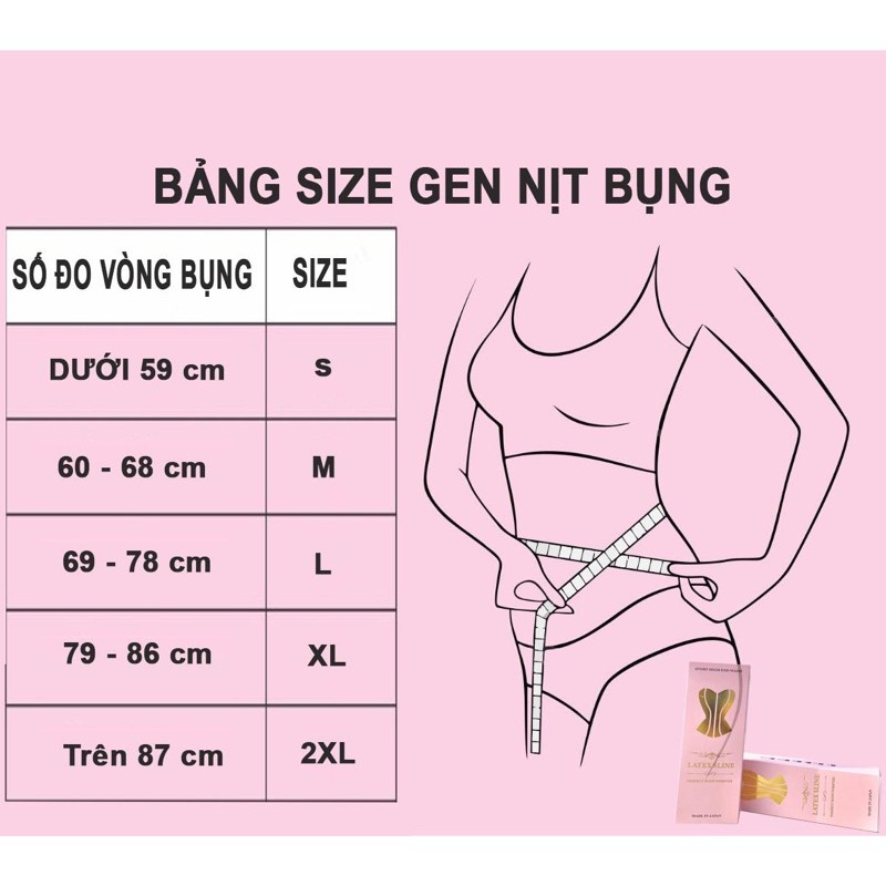 [FREE SHIP] Đai Nịt Bụng Latex Sline Nhập Khẩu Nhật Bản