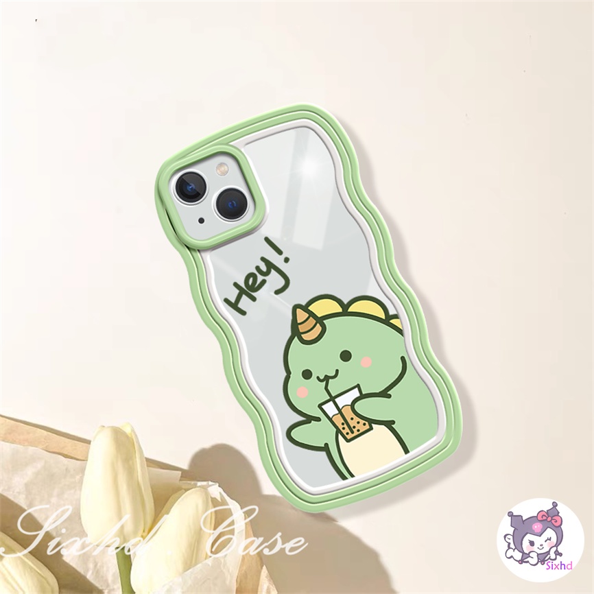 Ốp Lưng Điện Thoại cho OPPO A78 A17 A57 A77s A76 A96 A55 A17K A15 A16 A74 A54 A53 A33 A32 A31 A9 A5 A5s Reno 8T 8Z 7Z 6Z 5Z 5 A95 A94 A93 A92 A77 A52 F9 sixhd Ốp Điện Thoại Mềm Họa Tiết Khủng Long Viền Lượn Sóng Cho