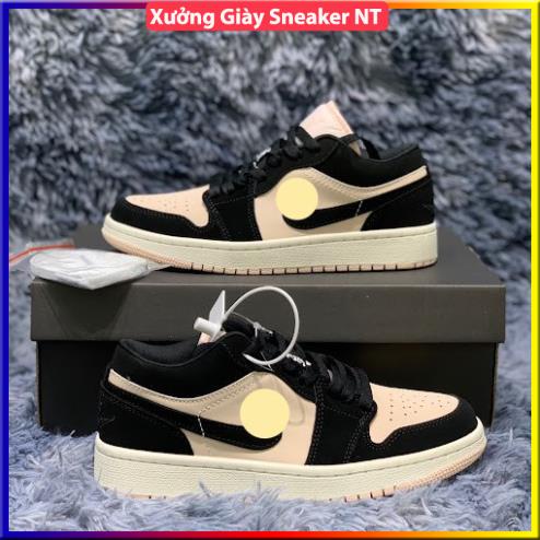 Giày 𝐉𝐨𝐫𝐝𝐚𝐧 1 hồng đen nữ, Giày thể thao JD 1 cổ thấp Black Guava Ice hồng đen bản đẹp full box bill | BigBuy360 - bigbuy360.vn