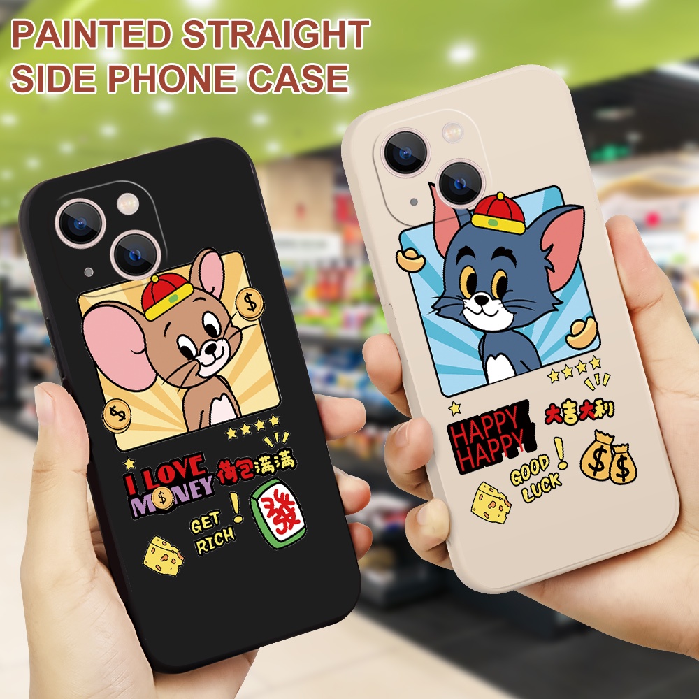 Ốp Điện Thoại Silicon Mềm Hình Chuột Dễ Thương Cho iPhone 14 Plus Pro Max 13 12 11 mini Pro Max XS XR X 7 8 SE 6 6S mini Pro