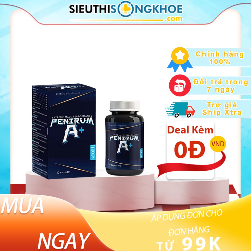 PENIRUM A+ Viên Hỗ Trợ Tăng Cường Sinh Lý Phái Mạnh