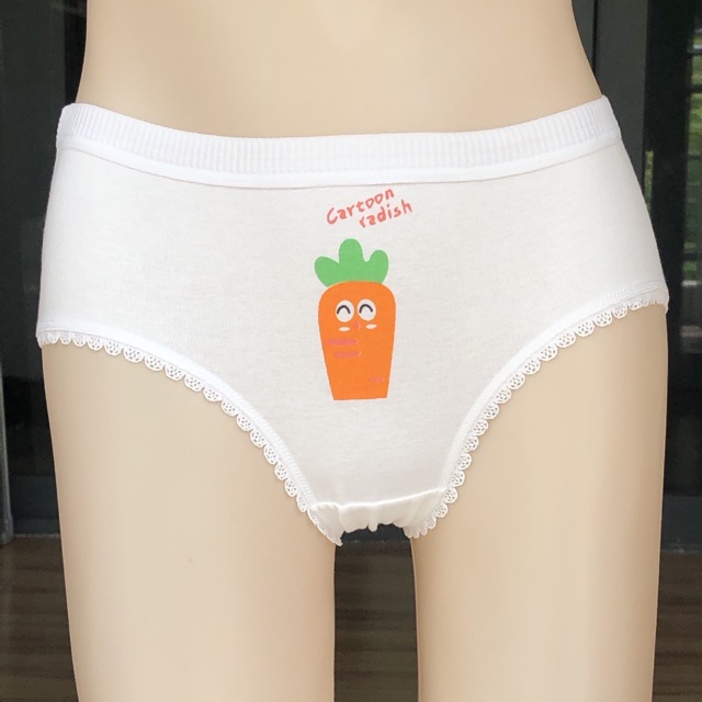 [Có video sản phẩm] Quần lót nữ vải cotton hoạ tiết carot | BigBuy360 - bigbuy360.vn