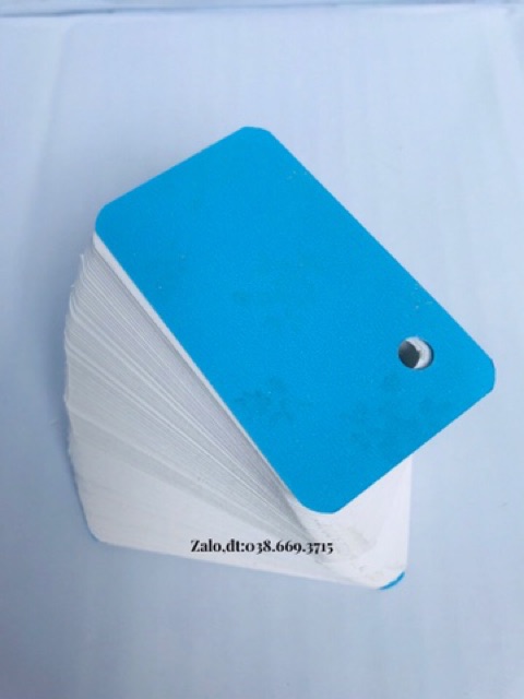 flashcard TRẮNG BO GÓC SIÊU ĐẸP DÀY