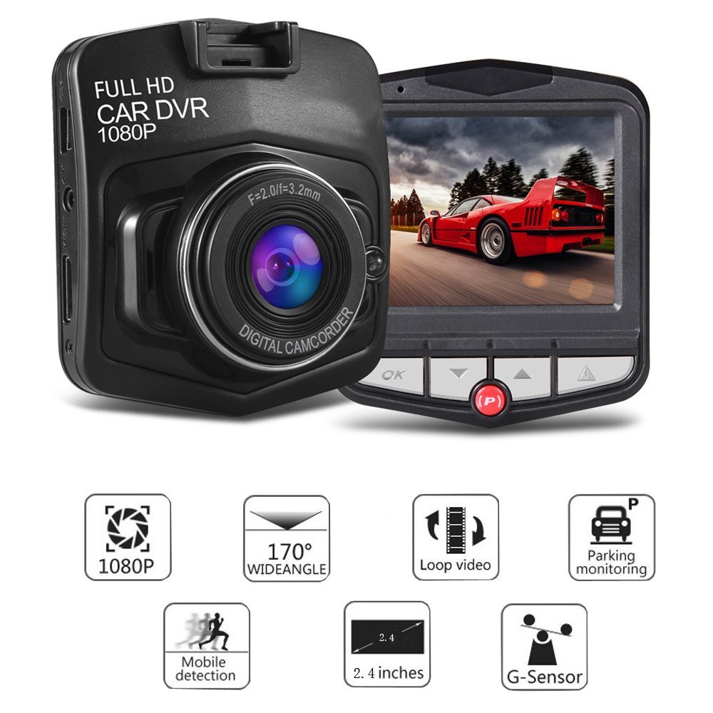 Camera Hành Trình 2.4 "Fhd 1080p Cho Xe Hơi