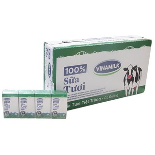 [CHÍNH HÃNG] Sữa Tươi Tiệt Trùng Vinamilk 100% Có Đường Thùng 48 Hộp X 110ml DATE MỚI NHẤT