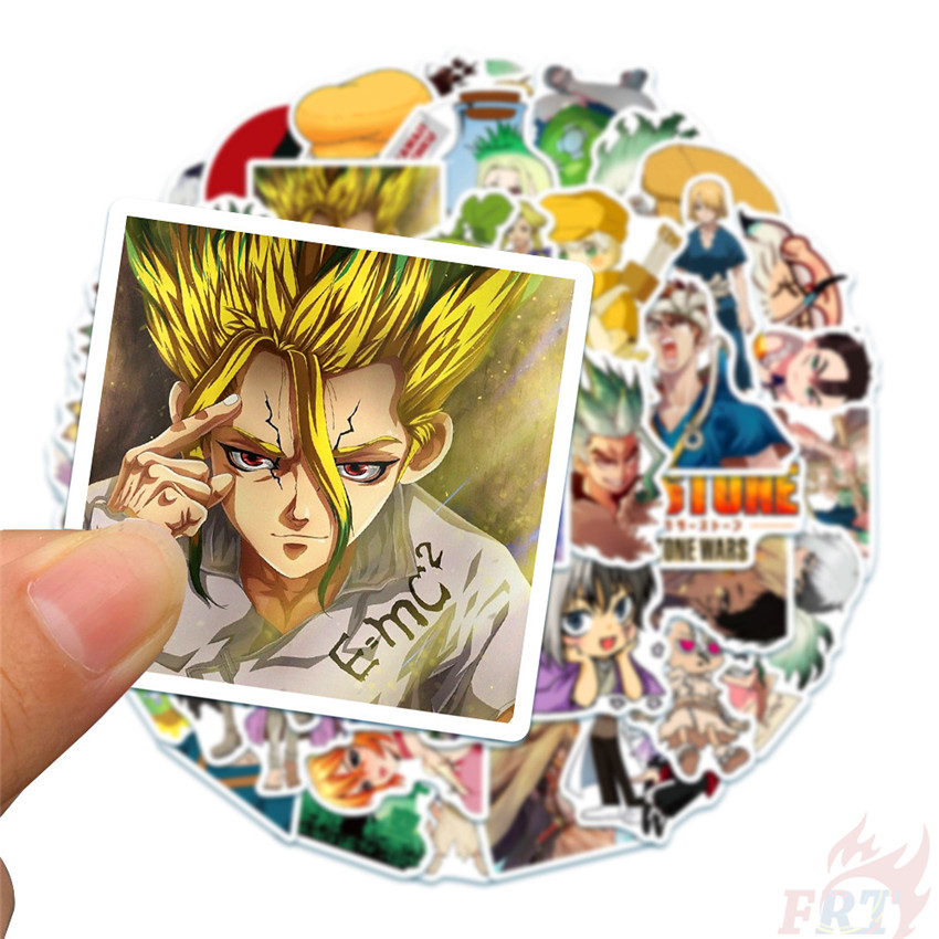 Bộ 50 Hình Dán Chống Thấm Nước Dr.Stone - Series 05 Anime Ishigami Senkuu