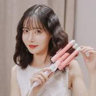 Máy Làm Tóc Sóng Nước-Máy uốn xoăn 3 trục-tặng kèm phụ kiện