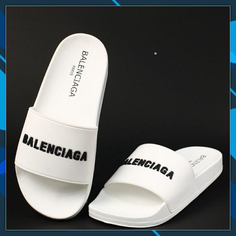 Dép nam nữ Balenciaga quai ngang nhiều màu có đế bằng có chữ hàng cao cấp loại 1