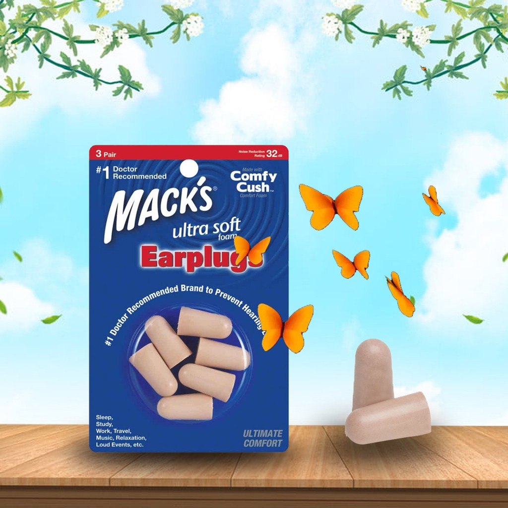 Nút Bịt Tai Chống Ồn UltraSoft Cho Nữ