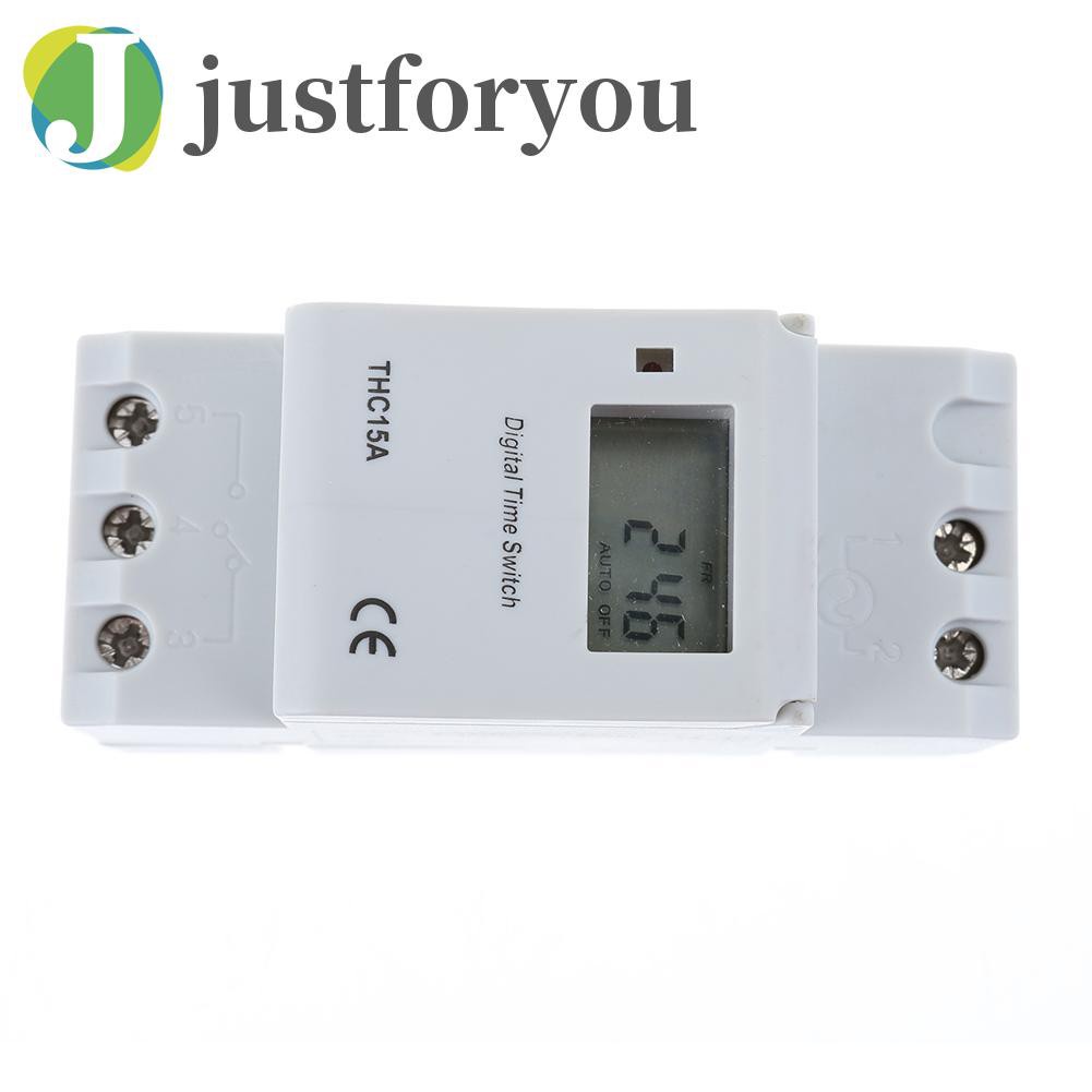 Justforyou2 Electronic Switch Weekly Programmable Digital Switch Relay Timer Controller