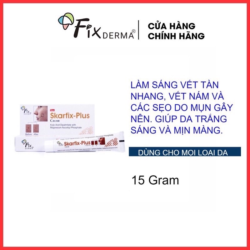 Fixderma Skarfix Plus Cream (15g) là Kem Dưỡng Da Giảm Thâm Nám