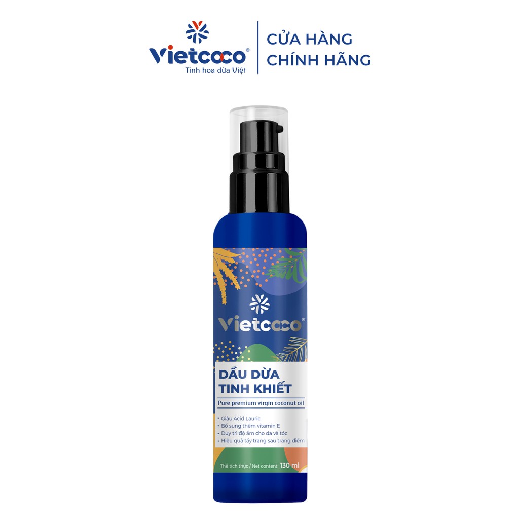 Dầu dừa tình khiết vietcoco 250ml dạng vòi nhấn - 130ml dạng xịt