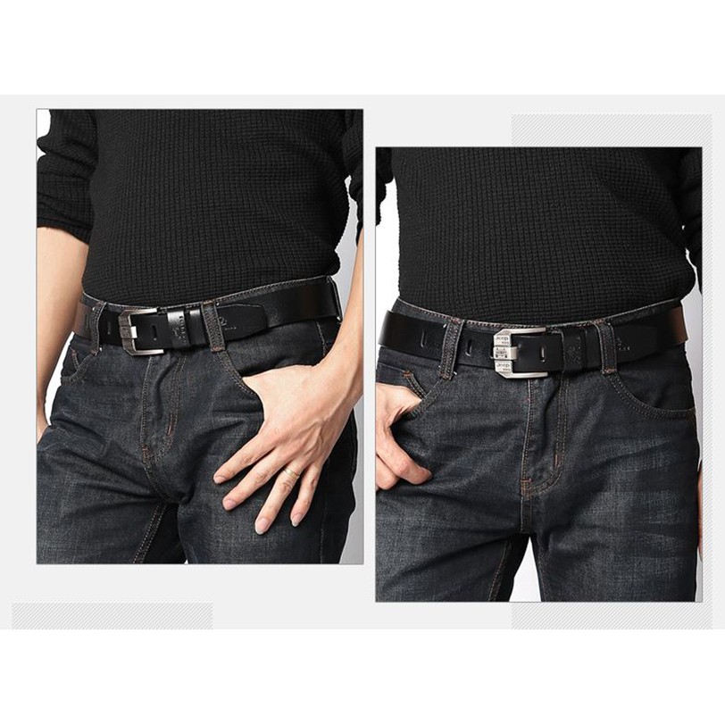 Thắt lưng Da Bò Thật nam cao cấp – Họa tiết trên thật mặt độc đáo Quý Ông 2020