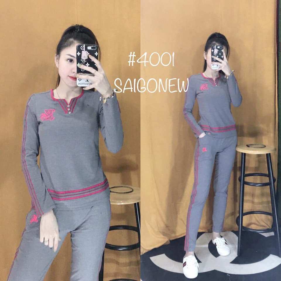 Đồ bộ tay dài lo thêu, chạy viền y Hình- Form đẹp | BigBuy360 - bigbuy360.vn