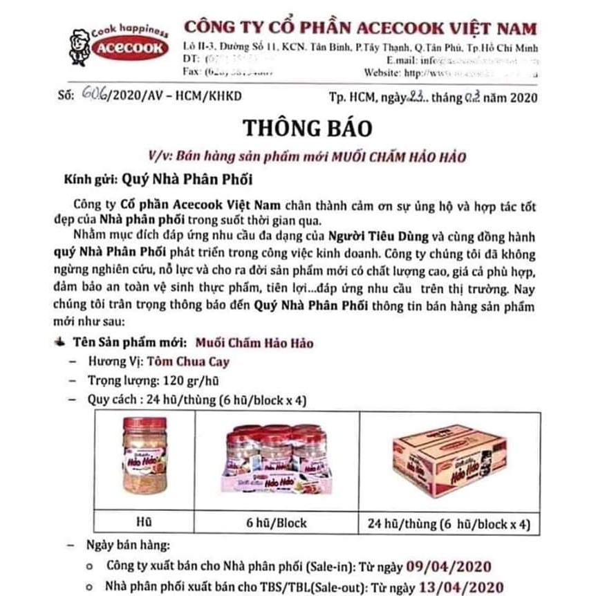 Muối Hảo Hảo hũ 120gr