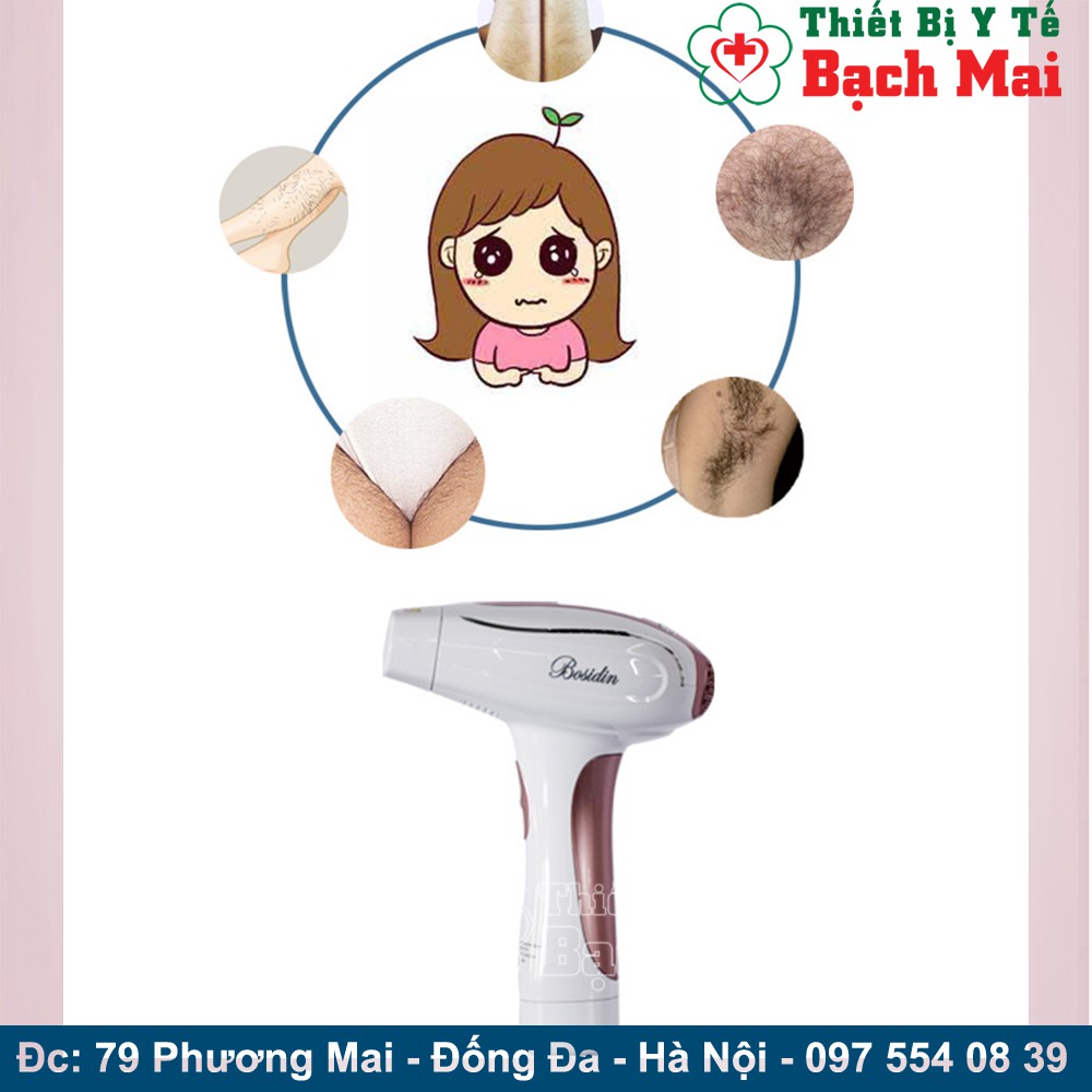 MÁY TRIỆT LÔNG + TRẺ HÓA DA BOSIDIN D-1119 [Tặng Serum Dưỡng Ẩm Da]