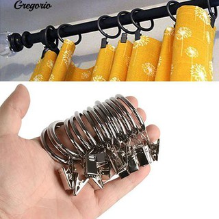 10 khoen móc rèm cửa làm từ kim loại