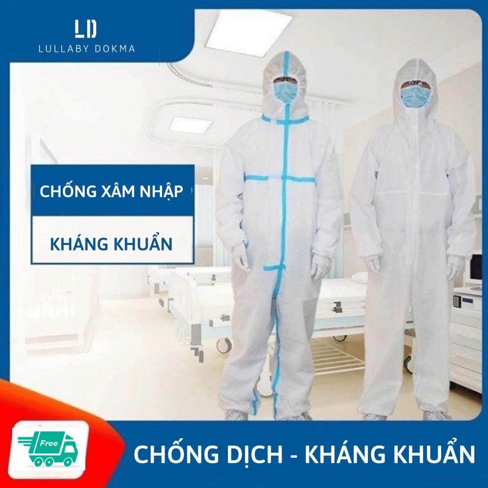 [ Hàng Loại 1 - Giảm Thêm 8% ] Bộ quần áo phòng dịch y tế freeskin đã kiểm định ISO bộ đồ bảo hộ phòng chống dịch leve 4