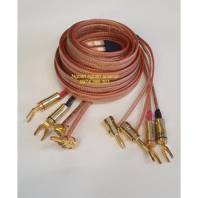 Cặp Dây loa bắp chuối càng cua hàng cao cấp HI-END nhập khẩu
