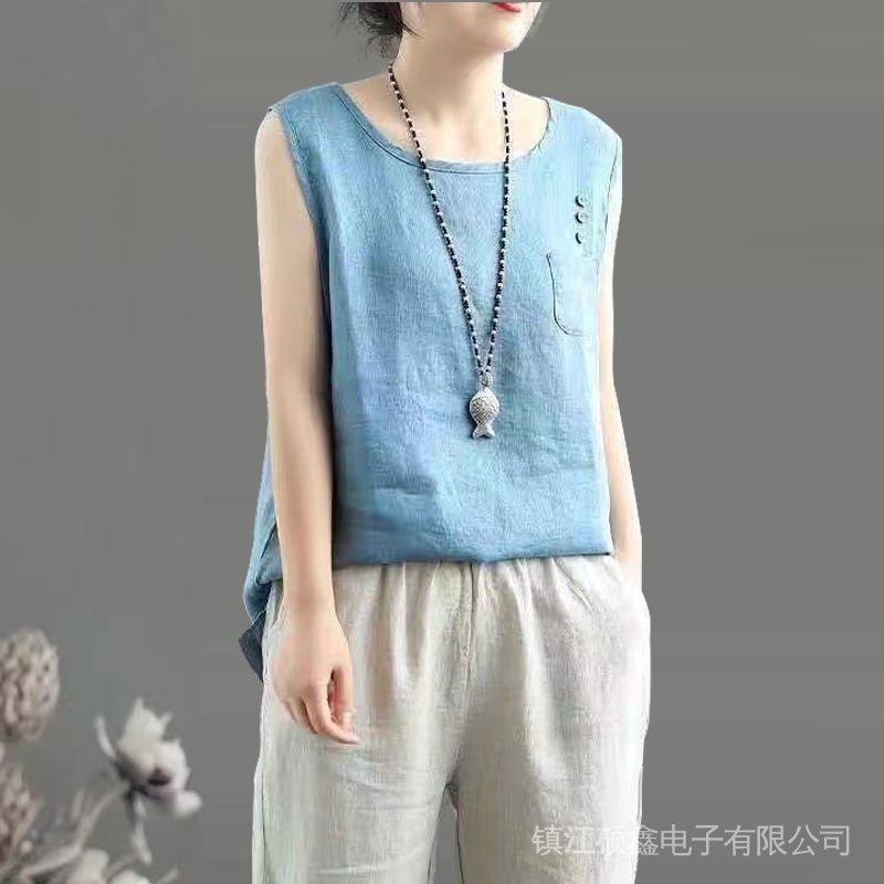 Áo Sát Nách 100% Cotton Form Rộng Mẫu Mới Dễ Phối Đồ Cho Nữ