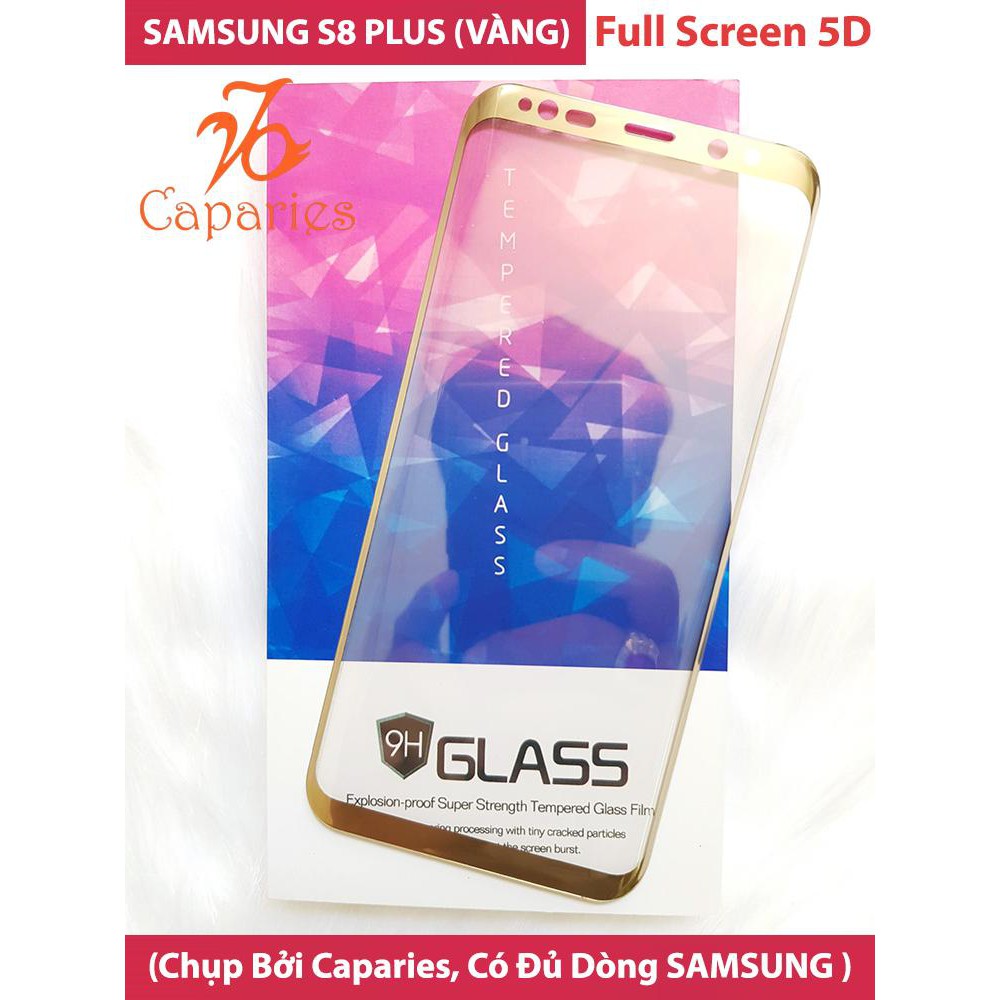 Miếng Dán Cường Lực 4D Full Màn cho Samsung Galaxy S8 Plus (Vàng)