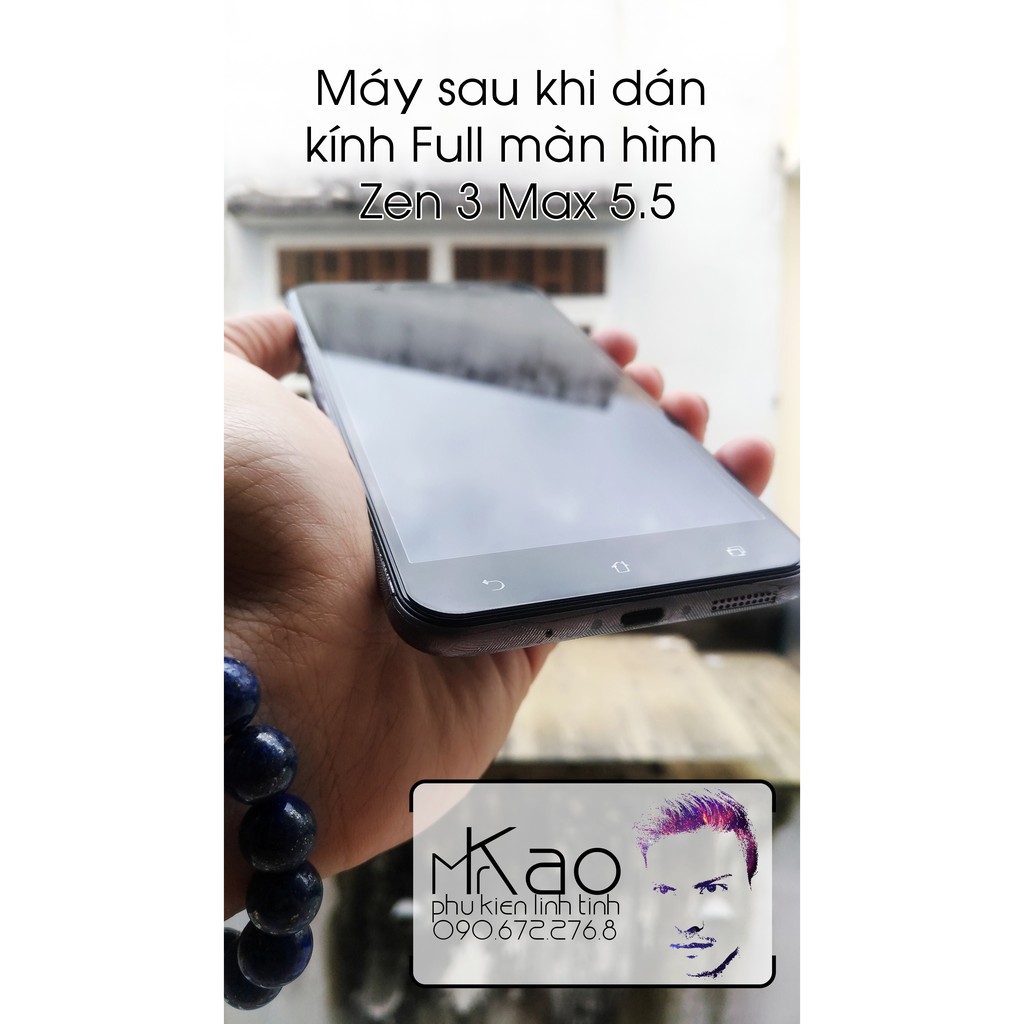 Zenfone 3 MAX 5.5" (ZC553KL) - Kính Cường Lực Full màn hình