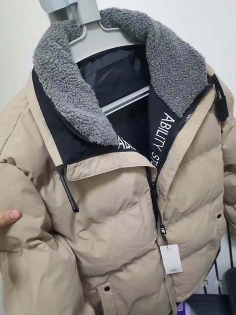 Áo Phao Nam Cổ Lông Cừu Thời Trang Thu đông Cao Cấp Quảng Châu