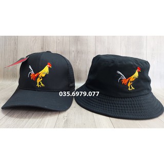 [ Tiết Kiệm ] CẶP NÓN LƯỠI TRAI - BUCKET CON GÀ ĐỘC ĐÁO