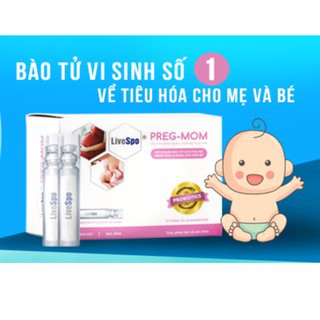 (Preg-mom – có review) Bào tử lợi khuẩn Preg mom – Bổ sung lợi khuẩn tiêu hóa cho trẻ sơ sinh, trẻ nhỏ, bà bầu