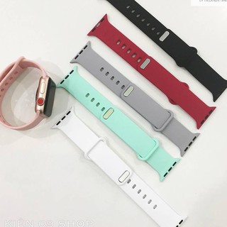 Dây silicon Đồng hồ Apple watch 38/40/42/44 Nhiều màu