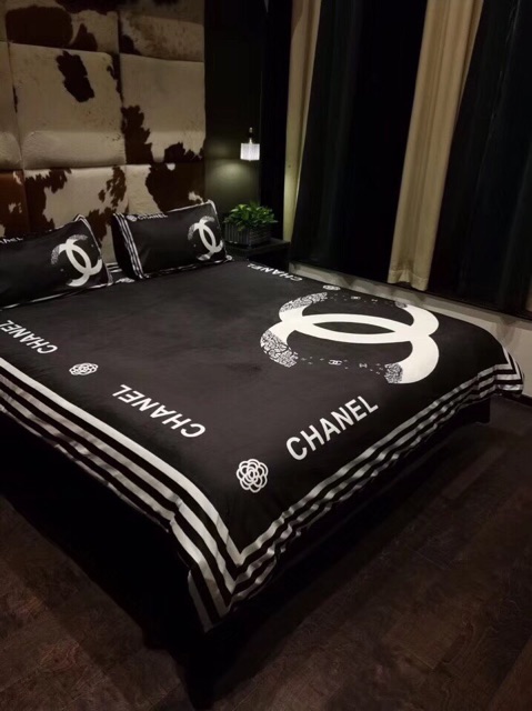 BỘ CHĂN GA GỐI NỈ NHUNG CAO CẤP 5D 4 MÓN.