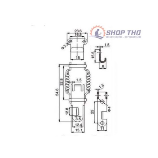 Khóa sf, Khóa Hộp , Khóa Hòm, Khóa Tủ Điện inox 304 (sf103, 105, 106, 108, 107j) set 2 cái