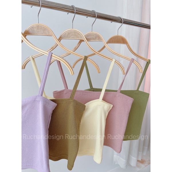 Áo hai dây basic RUCHAN nhiều màu