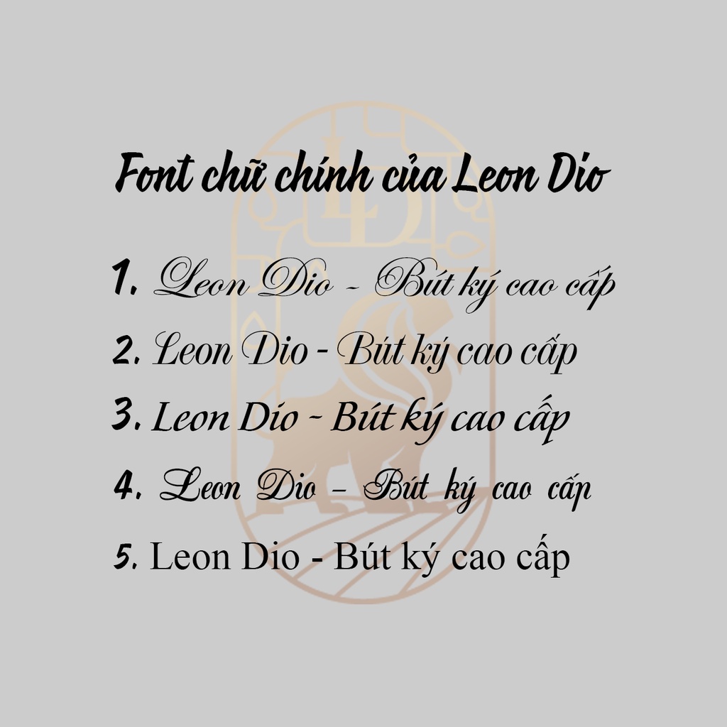 Leon Dio - Freeship Bút Ký Khắc Tên Theo Yêu Cầu - Bút Dạ Bi LD042