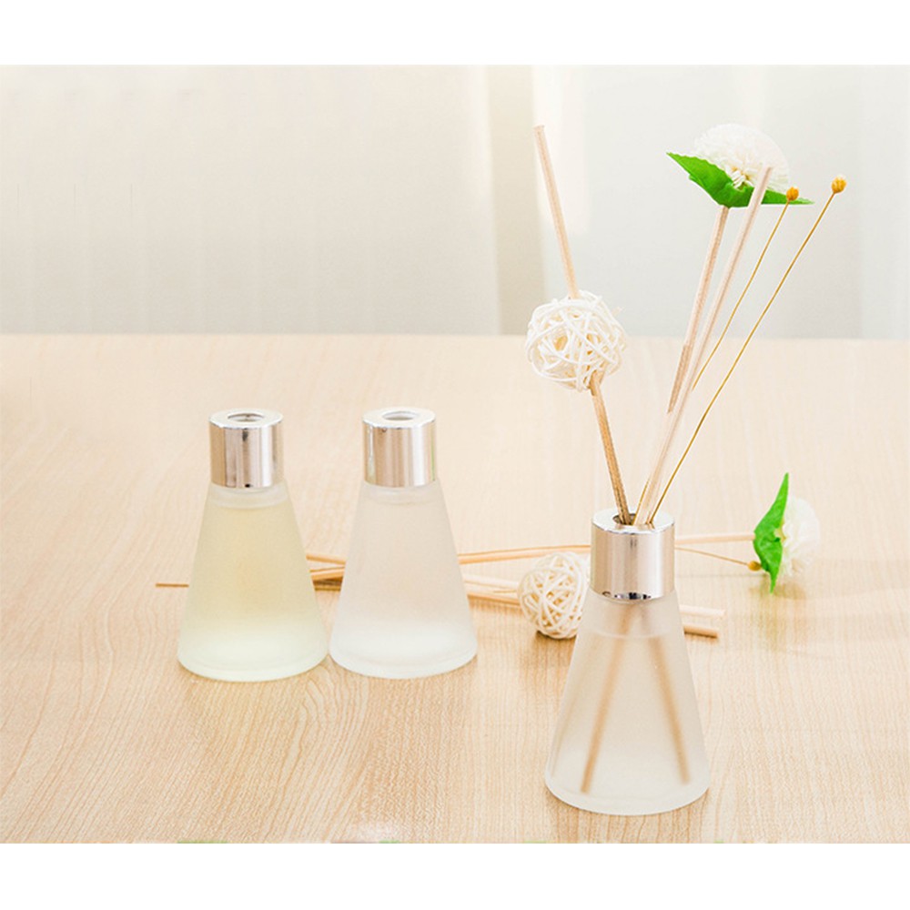 Lọ Nước Hoa Tròn - Khuếch Tán Tinh Dầu - Lọ Hoa Trang Trí - Kèm Hoa Khô