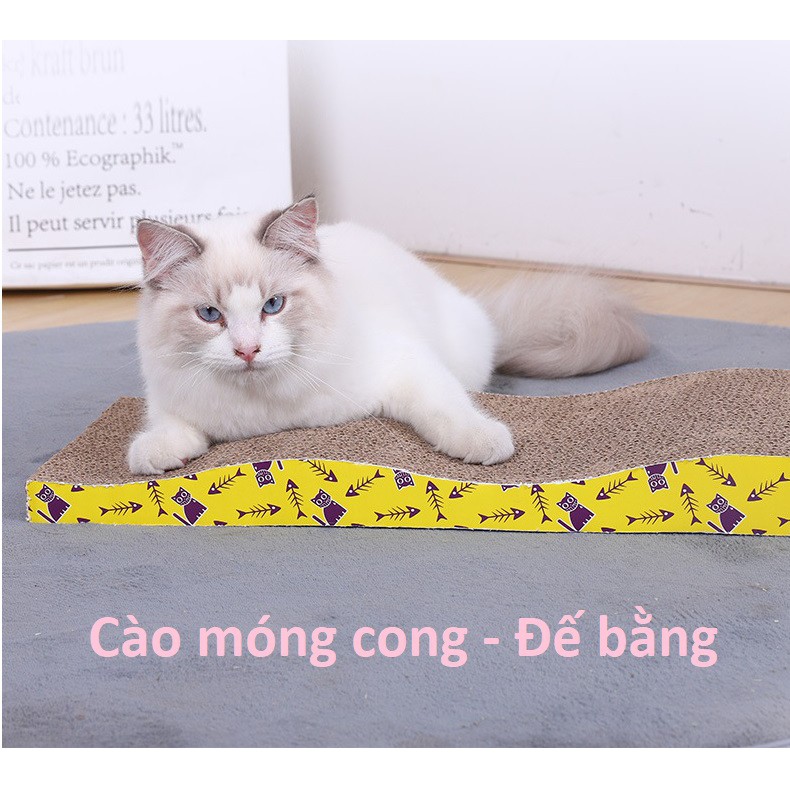 Hanpet.GV- Cào móng mèo bằng giấy (có 5 loại) - bàn cào móng cho mèo kiêm mài móng