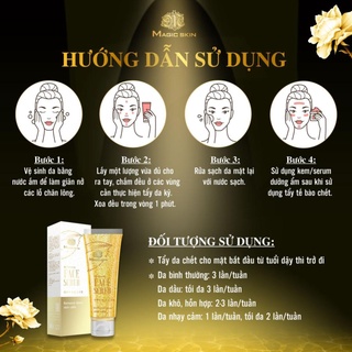 Tẩy da chết Magic Skin Refresh Face Scrub giúp se khít lõ chân lông ngăn ngừa mụn đầu đen 100ml