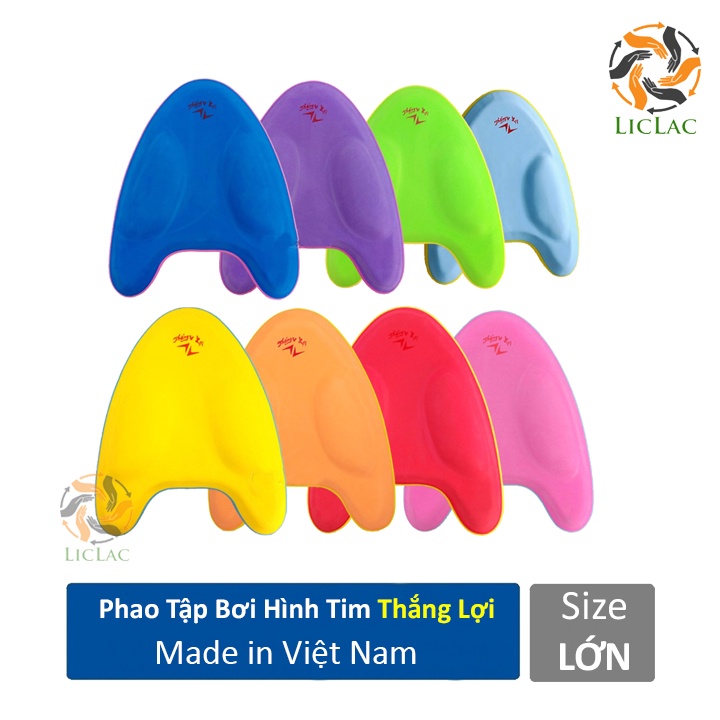 Bộ 2 Phao Lưng và Phao Tim Tập Bơi dùng được cho Người Lớn và Trẻ Em chính hãng Thắng Lợi - LICLAC