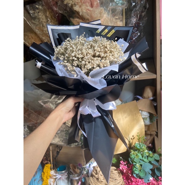 Bó hoa khô baby - Quà tặng các dịp lễ như 20/10, 20/11, lễ giáng sinh, lễ tình nhân, 8/3 hay sinh nhật, tốt nghiệp