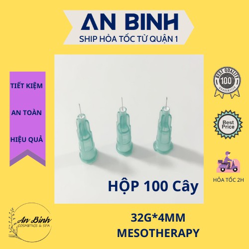 (Q1-HCM) Hộp Kim Meso 32G-4mm | Kim Tiêm Dưỡng Chất 32G Siêu Nhỏ Cao Cấp Magicalift - Kim Tiêm Căng Bóng PRP Cá Hồi