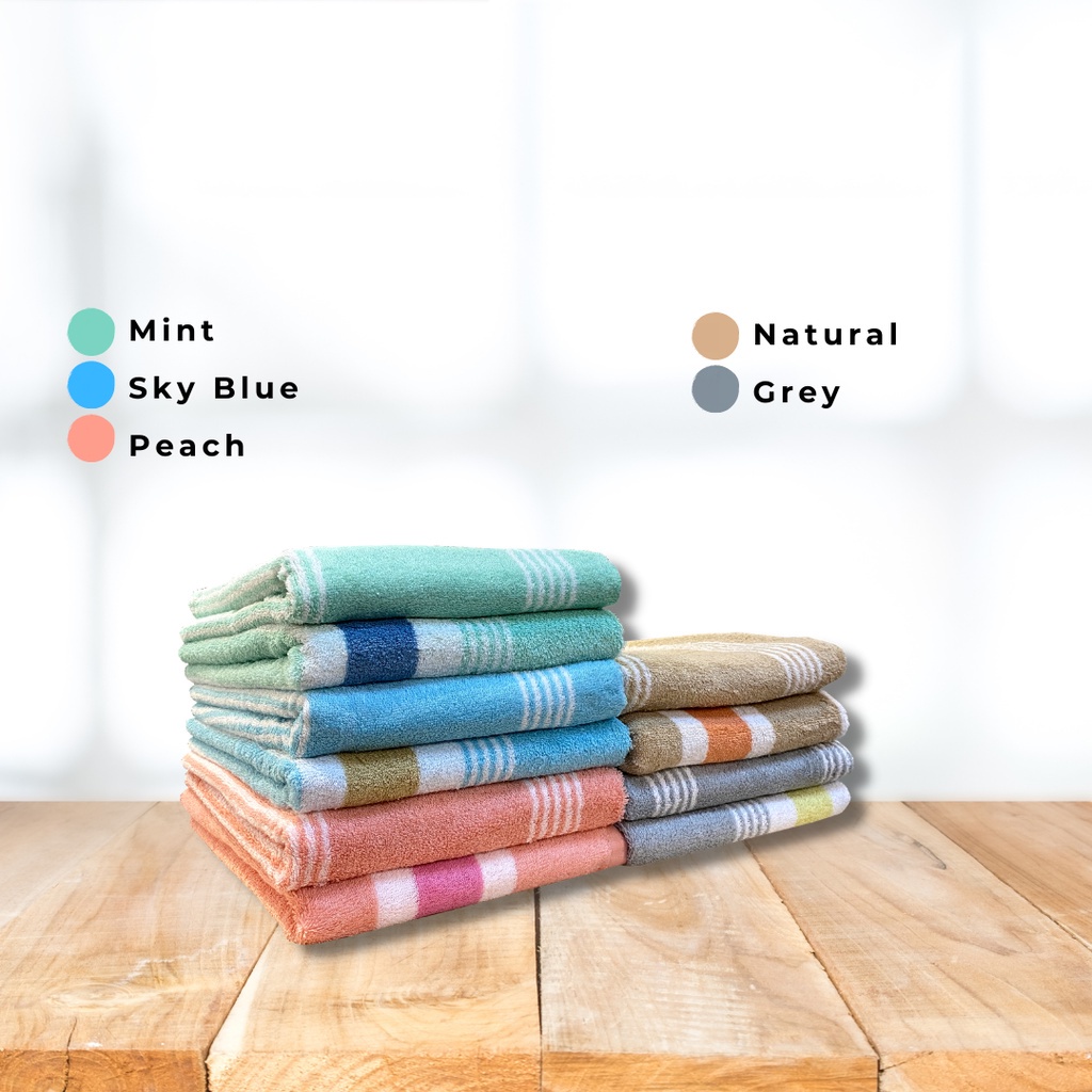 Khăn Tắm Cotton Jean Perry Toyoda Stripe 70x140cm