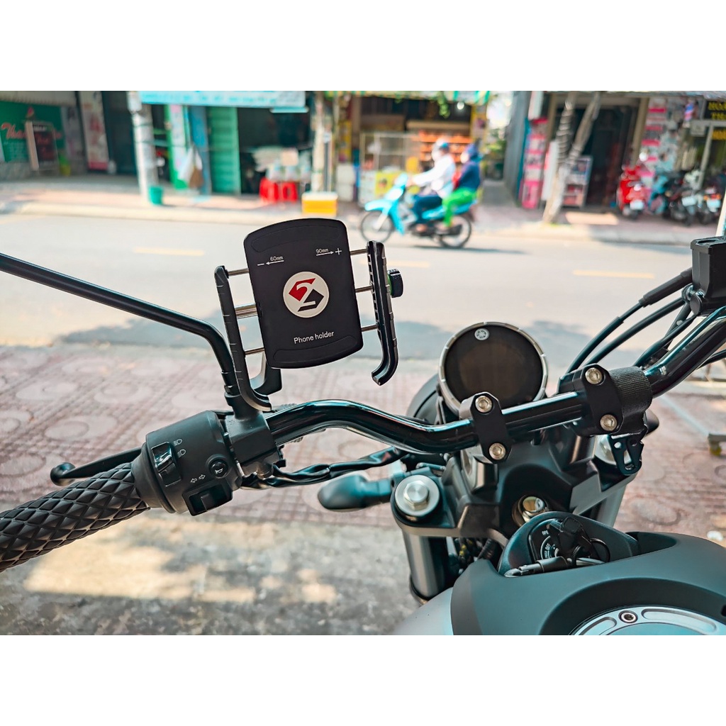 Giá Đỡ Điện Thoại Cực Êm, Không Rung Cho Mô tô, Xe Máy