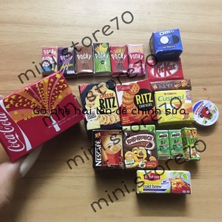 Mô hình đồ ăn bánh, trà..
